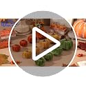 Artificial Velvet Pumpkins Fall Decor Set - Orange Green Yellow 3 Sizes, 12 Pcs