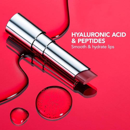 BUXOM Full-On Plumping Satin Lipstick - Pigment-Rich Creamy Color with Peptides & Hyaluronic Acid | Weightless Satin Finish