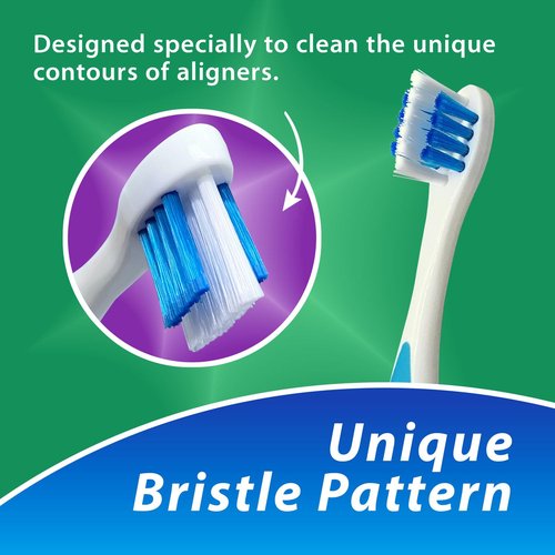 BrightWorks Aligner Brush and Case - Safely and Effectively Cleans and Stores Aligners