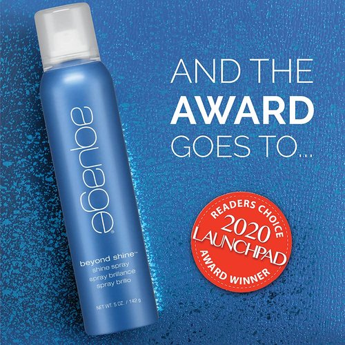 AQUAGE Beyond Shine Spray - Brilliant Shine for All Styles | 4.6 fl. oz, Thermal Styling Safe