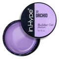 IN.HYPE UV/LED Professional Hard/Builder Gel for Nail Extension/Strengthening/Overlays File Off Purple Orchid #22