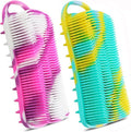 Skiennix Silicone Body Scrubber - Gentle Exfoliating Bath Brush for Women | Travel-Friendly Design