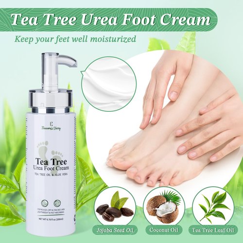 Gift Baskets for Women, Eleanore's Diary 4pcs Tea Tree Foot Soak Set-Suit for Dry Cracked Feet, Foot Care Easter Mothers Day Birthday Gifts, Spa Day Gifts Set for Mom Her Sister Friends Wife Grandma