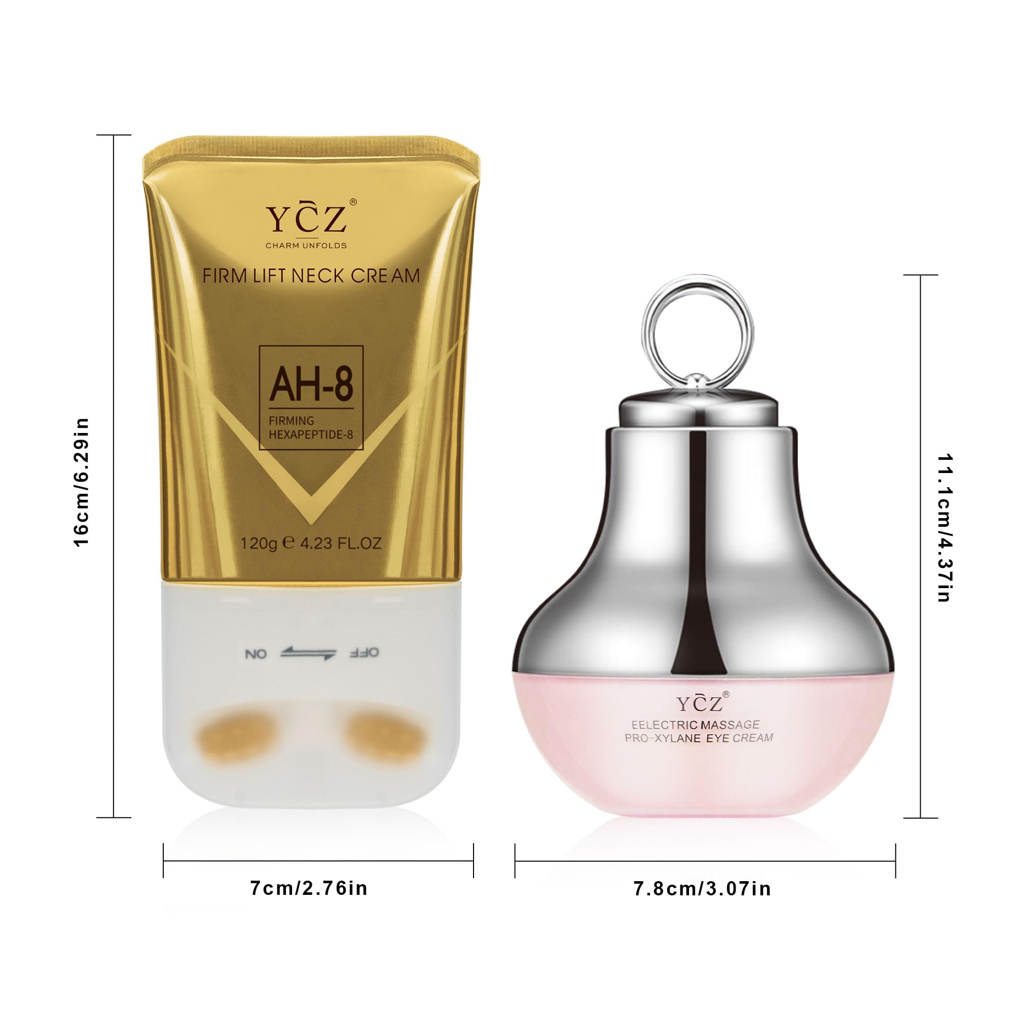 Ycz Neck-Eye Care Set - 5.99 Fl Oz Anti-Aging & Firming Treatment for Eye & Neck, Deep Moisturizing Formula with Revitalizing Ingredients | Suitable for All Skin Types A Gift Made for Family