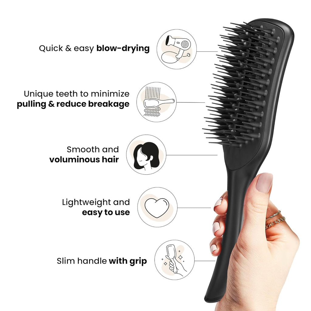 Tangle Teezer Ultimate Blow Dry Brush - Vented Hair Brush for Quick Blowouts & Volume | Jet Black