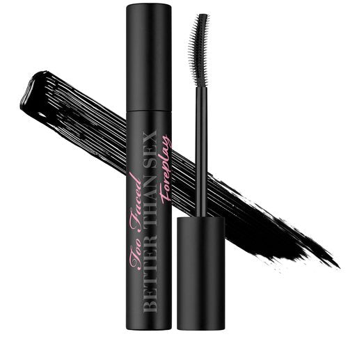 Too Faced Better Than Sex Foreplay Mascara Primer | Mascara Primer Prep, Long Lasting + Volumizing, 0.27 Fl Oz, Black