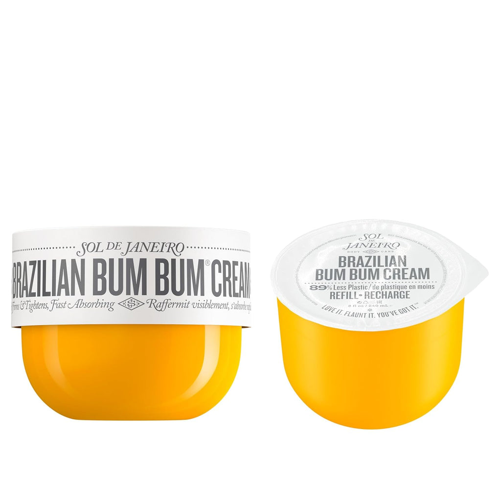 SOL DE JANEIRO Brazilian Bum Bum Cream - 240ml Hydrating Moisturizer with Refill Pod