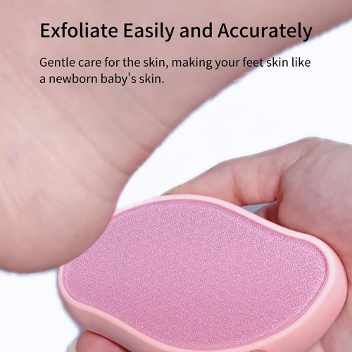 Ainio Nano Glass Foot File, Pedicure Tool and exfoliator, Glass Surface, Comfortable Hand and Foot Grinding Scraper for Wet and Dry feet, Removal Hard or Dead Skin, Suitable for Women or Men