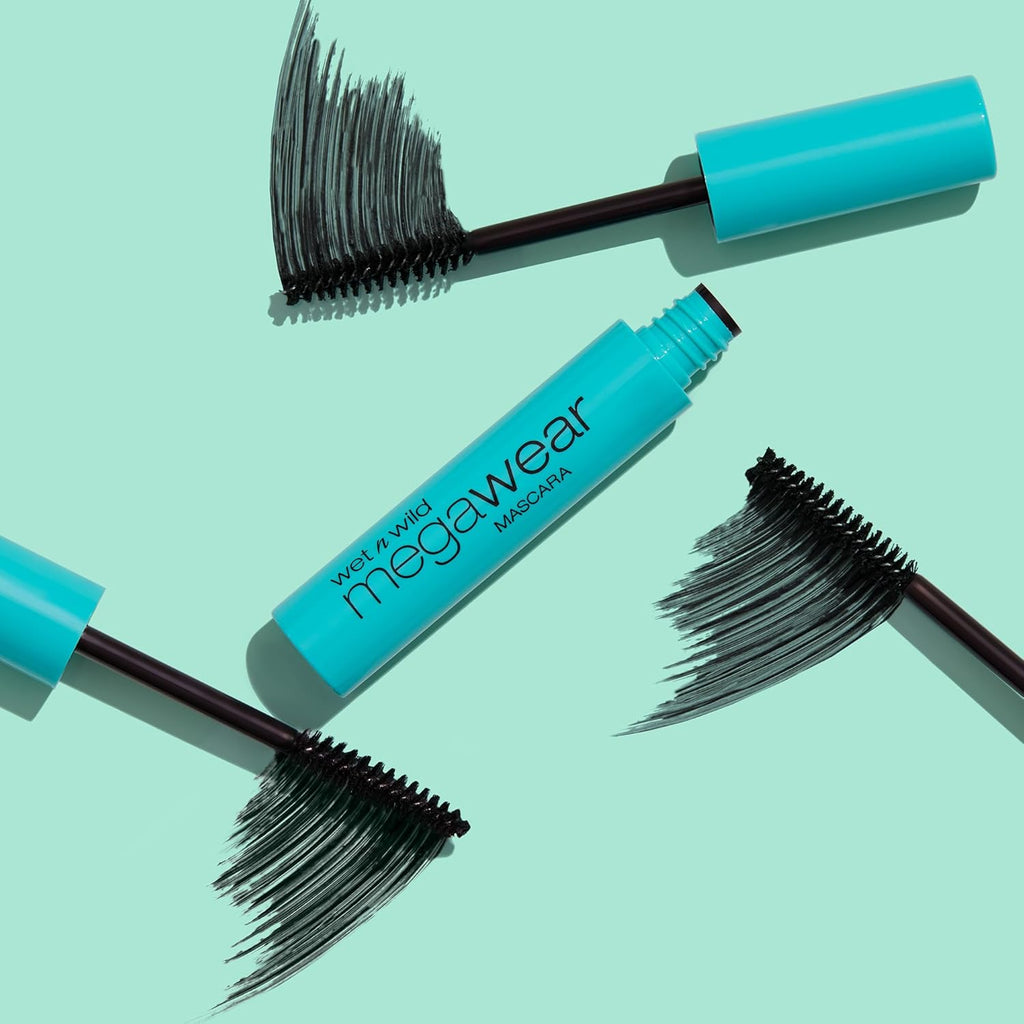 Wet n Wild Megawear Mascara - Gentle Gel Volumizing Formula for Full, Healthy Lashes | Black