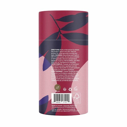 ATTITUDE Natural Deodorant - Aluminum-Free Odor Control with Nourishing Oils | Sandalwood, 3 Oz