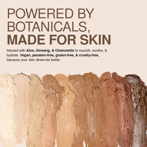 Palladio BUILD & BLEND Foundation Stick - Medium Coverage Contour for a Natural Shine-Free Finish | 0.25 Oz (Almond)