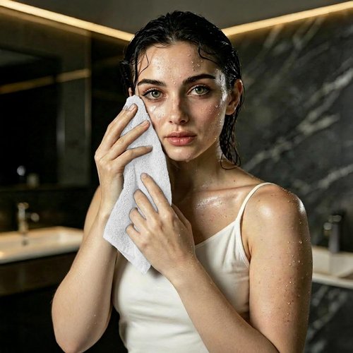 RIVERSIDE Pack of 24 Wash Cloths for Showering, 12 x 12 Inches, Super Soft & Absorbent, 100% Cotton Washcloths Premium Quality Flannel Face Cloths for Bathroom, Gym, Spa (White, 24 Pack)