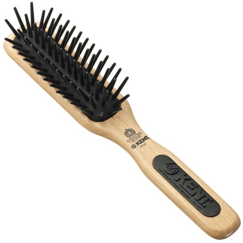 Kent PF20 Narrow Cushion Paddle Brush - Detangles Long Thick Curly Hair | Scalp Massager for All Hair Types
