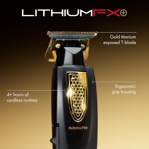 BaBylissPRO LithiumFX Hair Trimmers - Cord/Cordless Ergonomic Design for Men