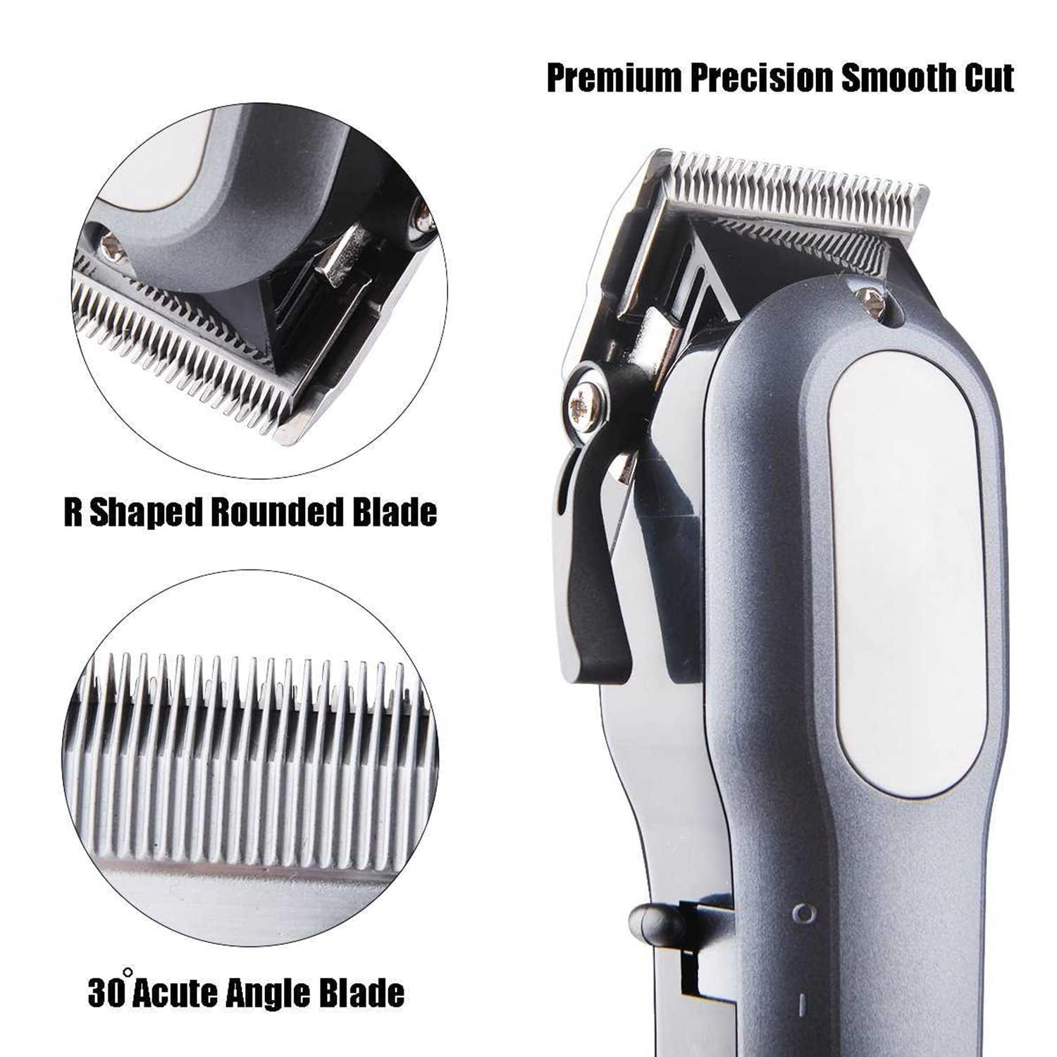 YAZIYIR Professional Cordless Hair Clipper for Men, LED, Rechargeable Cord/Cordless Haircutting & Trimming Kit for Heads, Beards & All Body Grooming