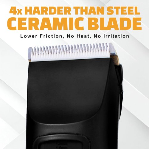 Brio Beardscape V2 Beard Trimmer - Cordless Professional Hair Trimmer with Low Friction Blade | 4-Hour Battery Life, Ideal for Beard & Body (Black)