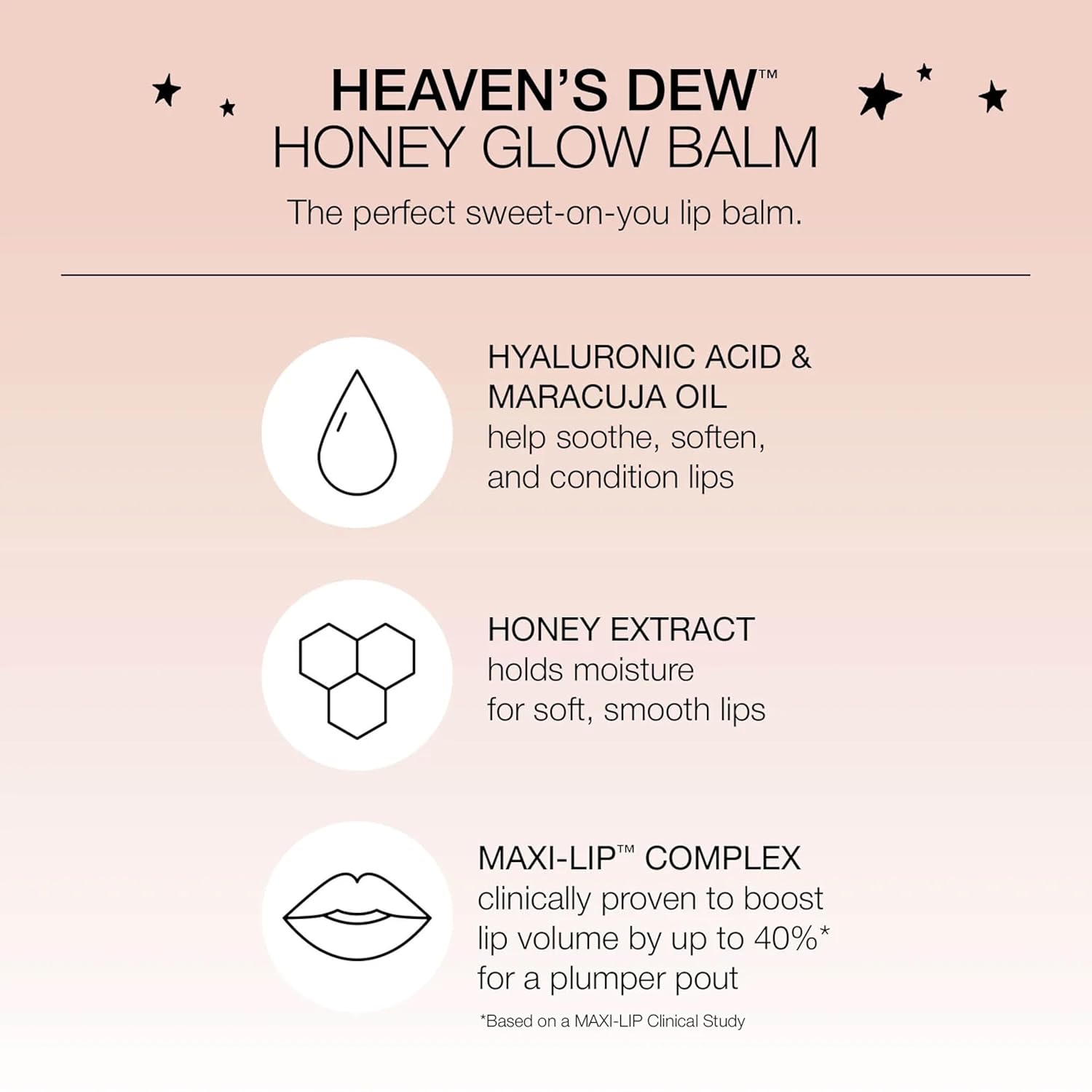 Stila Heaven’s Dew Honey Glow Balm - Hydrating Tinted Lip Balm with Honey Extract & Maracuja Oil | Nourishing Lip Care