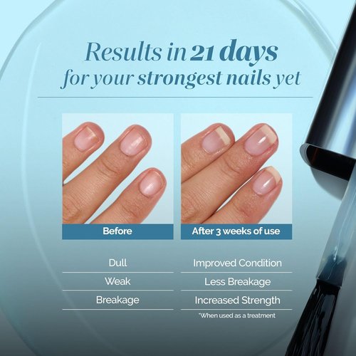 LONDONTOWN Nail Strengthener & Growth Treatment - Repair Weak, Brittle Nails | Clear Formula for Shine