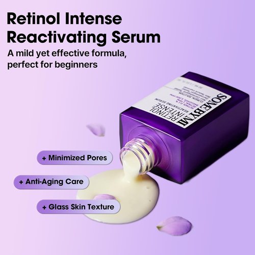 **SOME BY MI Retinol Intense Reactivating Serum - Korean Bakuchiol Formula for Firming Skin - 1.69oz (50ml)**