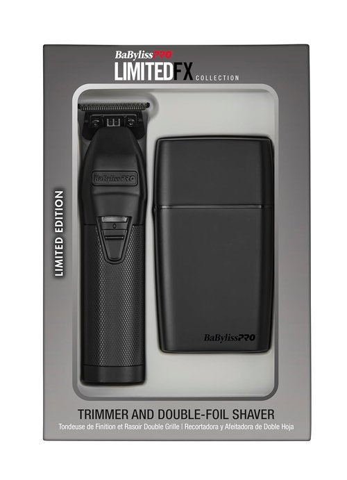 BaBylissPRO LIMITEDFX Hair Trimmer & Double Foil Shaver - High-Performance Lithium-Ion Battery, Cord/Cordless