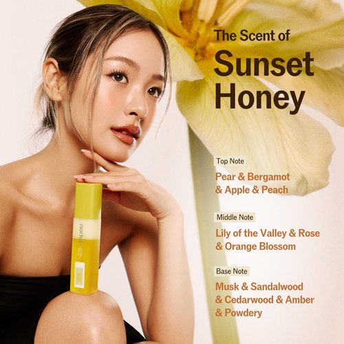 Skiennix Double Layer 2-in-1 Hair Mist - Lightweight Hydrating Formula for Smooth Application | Sunset Honey