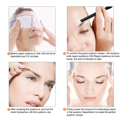 Miss Gorgeous Eyebrow Razor, Eyebrow Razor Shaper for Men and Women, Grooming Shavers (black)