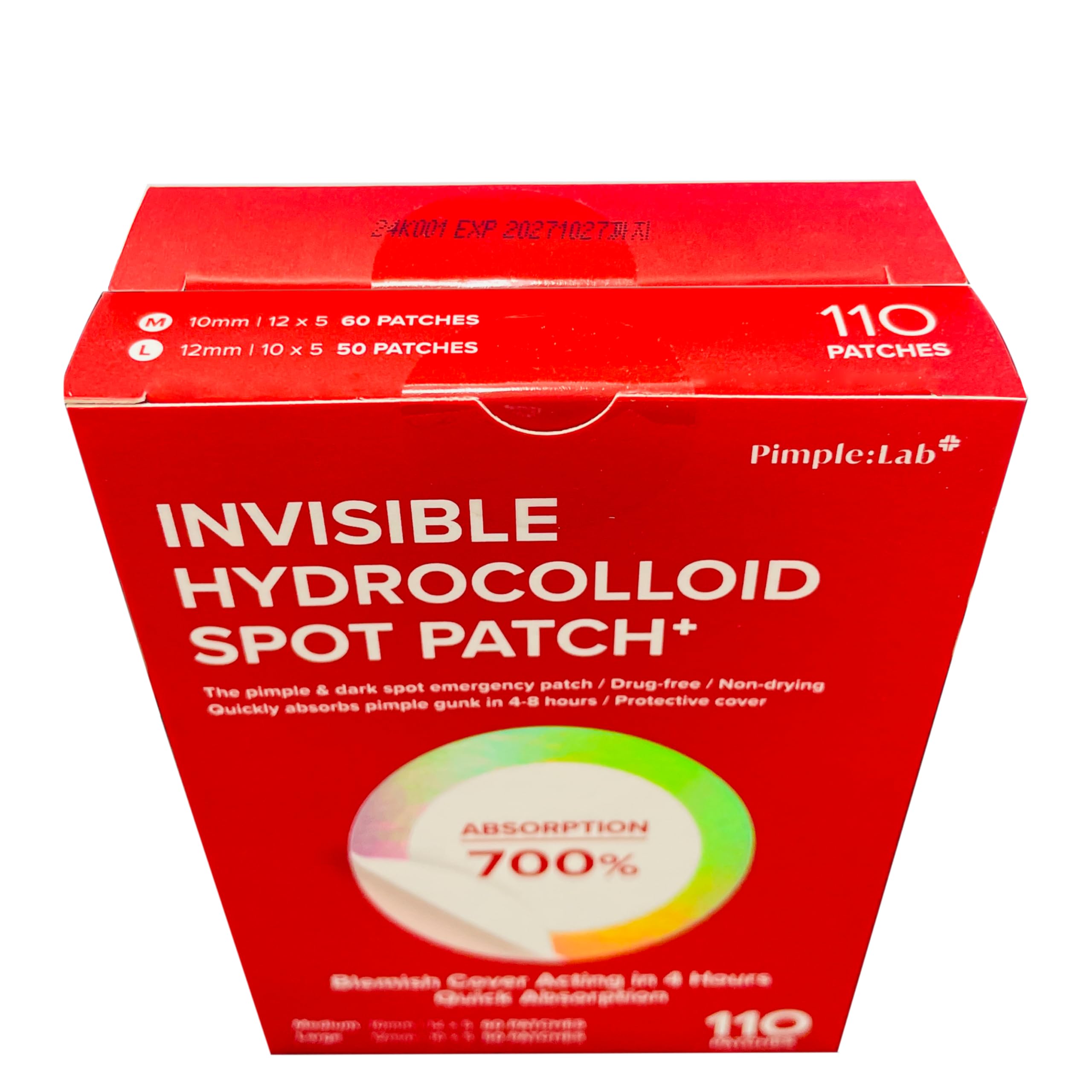 Zit Patches for Face - Invisible Spot Clear Pimple Patches - Fast Acting Thin Hydrocolloid Acne Dots Breakouts Treatment - Stickers Blemish Cover for Makeup Tea Tree, CICA, Madecassoside Waterproof