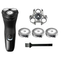 Philips Norelco SH30 Replacement Shaver Heads - 3 Blades & 1 Retaining Ring for Series 3000, 2000, 1000