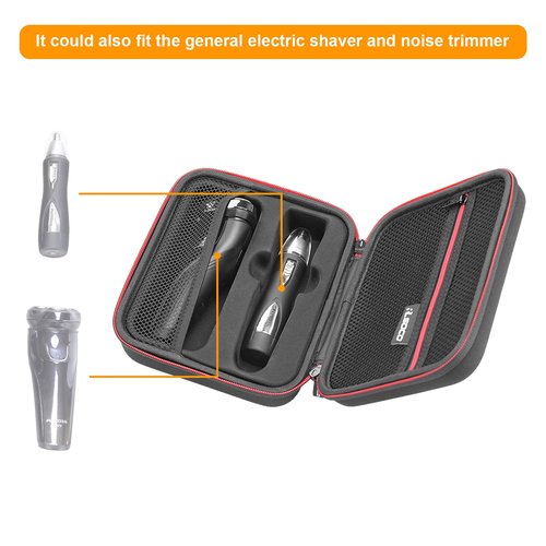 RLSOCO Hard Case Compatible With Philips QP6530/70,QP6530/80,QP6531/70,QP6550/70,QP6520/70,QP6510/20 Hybrid Electric Trimmer | Compact Design with YKK Zipper & Scratch Protection (Case Only)