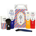 Monsieur Barbier Super Daddy Shaving Gift Set for Men | Shaving Kit with Razor, Brush, Pre-Shave Lotion, Shaving Cream & After Shave Cream Beard Grooming Gift Basket for Him Husband Dad Made in France