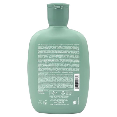 Alfaparf Milano Semi Di Lino Scalp Renew Shampoo - Sulfate-Free Formula for Thinning Hair - Professional Salon Quality