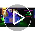 8FT Halloween Inflatable Skeleton Pumpkin DJ Duo Outdoor Decorations