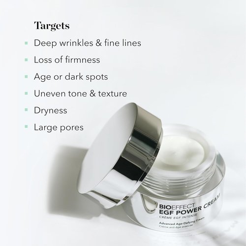 BIOEFFECT EGF Power Cream - Advanced Age-Defying Face & Neck Cream with Hyaluronic Acid & Niacinamide | 50 mL / 1.69 oz