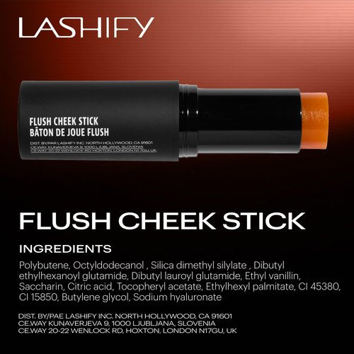 Lashify Flush for Cheeks and Lips - Compact All In One Stick - Sun-Kissed Glow for Cheeks and Lips