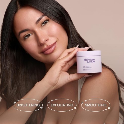 Regine Switzerland Pore Therapy Daily Toner Pads - Exfoliate Dead Skin Cells, Fragrance-Free, 50 Pads