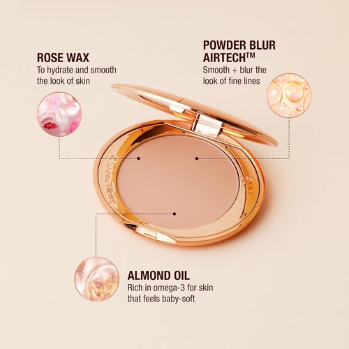 Charlotte Tilbury Airbrush Flawless Finish Setting Powder - Pore-Blurring Formula for a Soft-Focus Look