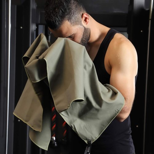 Rainleaf Microfiber Towel - Quick Dry, Super Absorbent, Ultra Compact | Ideal for Travel, Gym, Camping, Beach