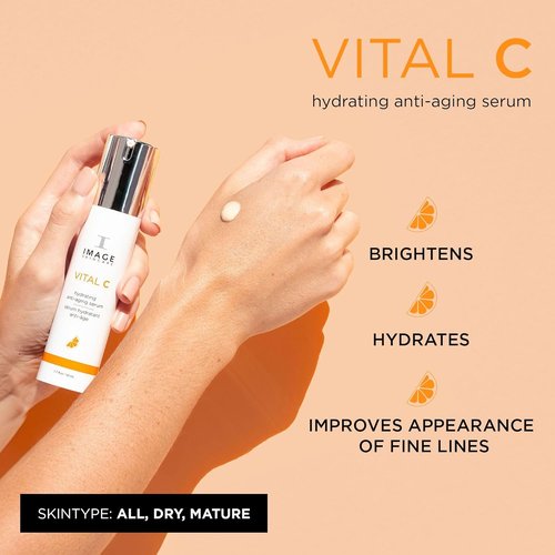 IMAGE Skincare VITAL C Hydrating Face Serum - Brightening Vitamin C & Hyaluronic Acid for Youthful Skin