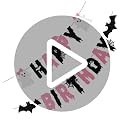 Halloween Ghost Banner Flag for Birthday Party Decorations - 6.83x1 Inches