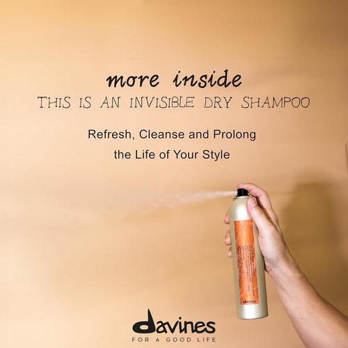 Davines Invisible Dry Shampoo - Residue-Free Cleansing & Volumizing Formula | Vanilla & Grapefruit Scent