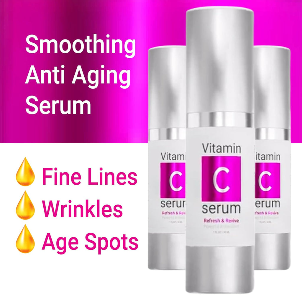 Vitamin C Face Serum - Lightweight & Non-Greasy Hydration for Radiant Skin | Vegan & Cruelty-Free