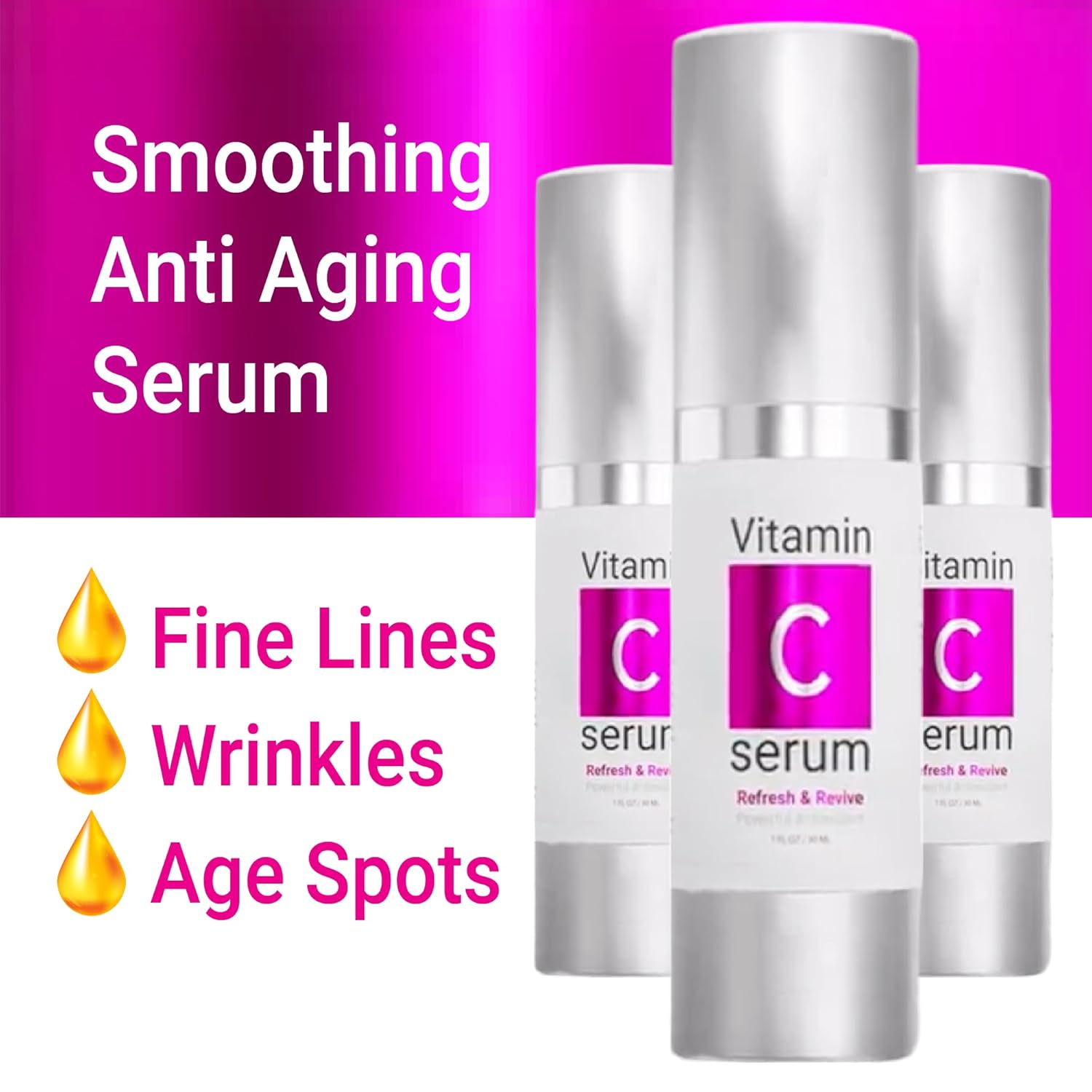 Vitamin C Face Serum - Lightweight & Non-Greasy Hydration for Radiant Skin | Vegan & Cruelty-Free