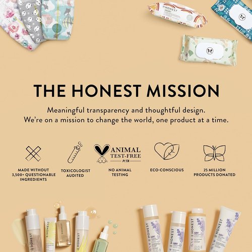 The Honest Company Foaming Bubble Bath Refill Carton, Gentle for Baby, Naturally Derived, Tear-Free, Hypoallergenic, Lavender Calm, 32 fl oz