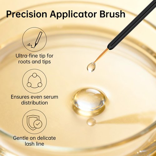Redcool Lash Serum: Eyelash Growth Serum Gentle Natural Vegan Enhancing Treatment Nourishing Conditioning Formula for Longer Thicker Fuller Natural Lashes -3ml
