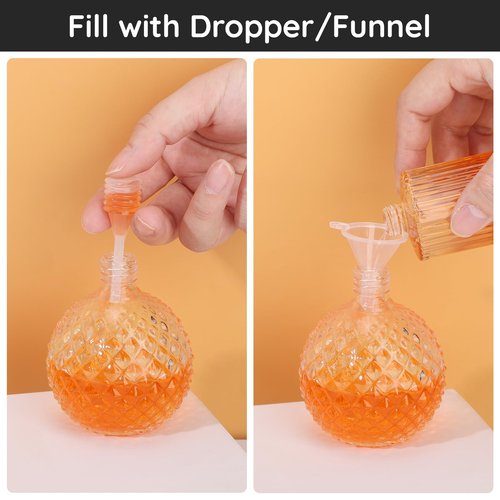 Segbeauty 10ml Perfume Refill Kit Transfer Pump, 0.34oz Large Plastic Perfume Travel Refill Tools, Dispenser Pump Funnel for Refill, 8pcs Dropper Extractor Set for Refillable Cologne Perfume Atomizer