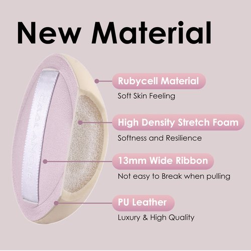 5Pcs Pale Pink Makeup Sponge For Foundation Concealer And Powder, Latex free Blender Sponge For Natural And Easy Makeup Soft Long-lasting And Beginner-friendly, Medium