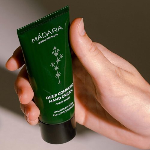 Madara Deep Comfort Hand Cream - Ultra-Moisturizing Formula with Aloe & Cocoa Butter - 60 ml, Soothes & Protects Dry Hands