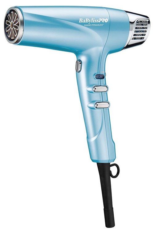 BabylissPRO Nano Titanium Hair Dryer - Professional 1875-Watt Ionic Blow Dryer for Faster, Frizz-Free Drying