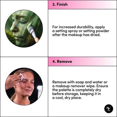 Narrative Cosmetics FX 12-Color Palette - Water-Activated Face & Body Paint for SFX, Theater, Cosplay - High-Pigment, Blendable SFX Makeup, Easy-to-Use for Film & TV
