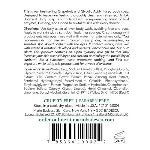 Mario Badescu Body Breakout Kit - A.H.A. Botanical Soap & Cleansing Lotion "O" | Ideal for Oily Skin, 2 Ct.